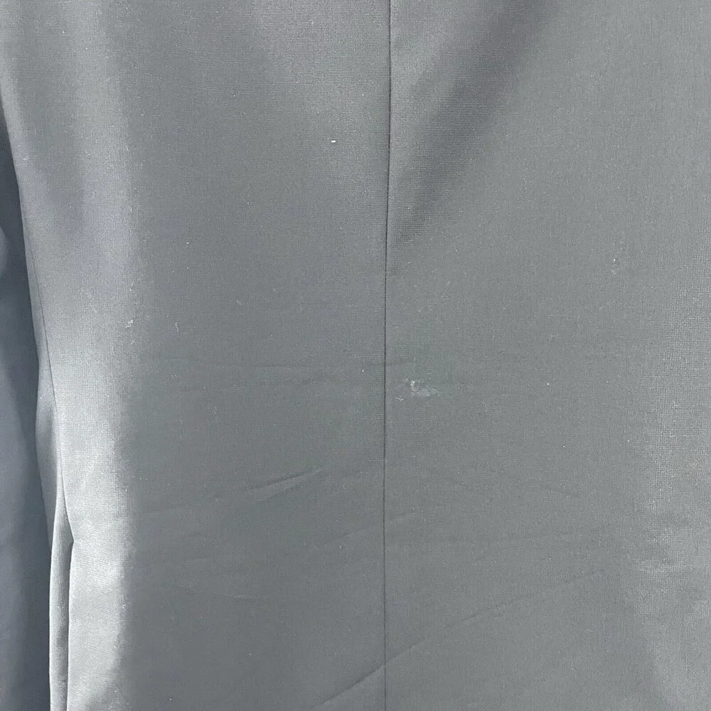 Jos A Bank 1905 Black 100% Wool Slim Fit 2 Button Vented Notch Suit Blazer 43R